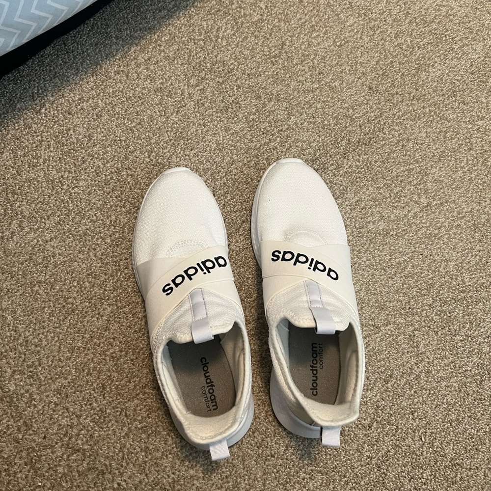 Adidas Infant White Slip-On Shoes